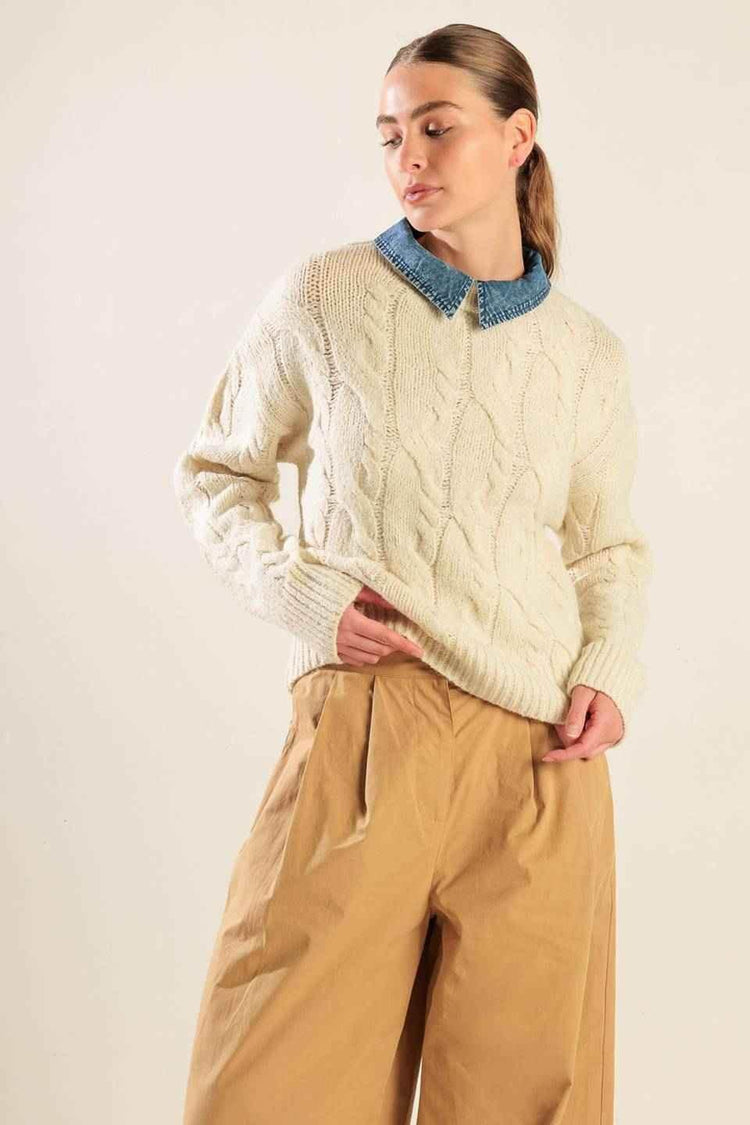 TOTALLY SMITTEN PULLOVER SWEATER TOP - GiFTiFY