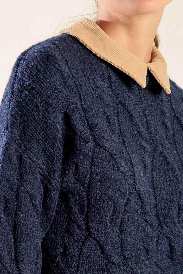 TOTALLY SMITTEN PULLOVER SWEATER TOP - GiFTiFY