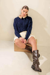 TOTALLY SMITTEN PULLOVER SWEATER TOP - GiFTiFY