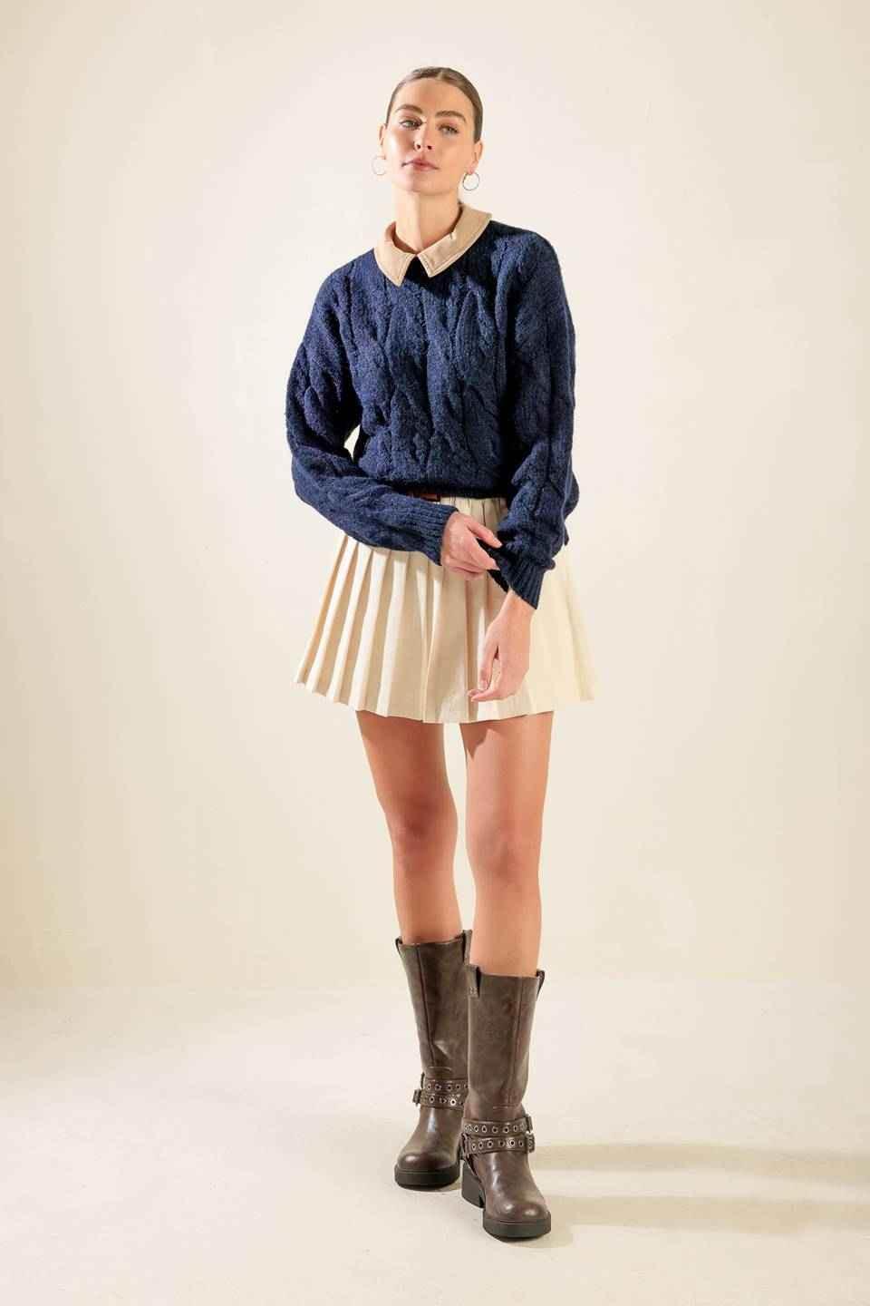 TOTALLY SMITTEN PULLOVER SWEATER TOP - GiFTiFY