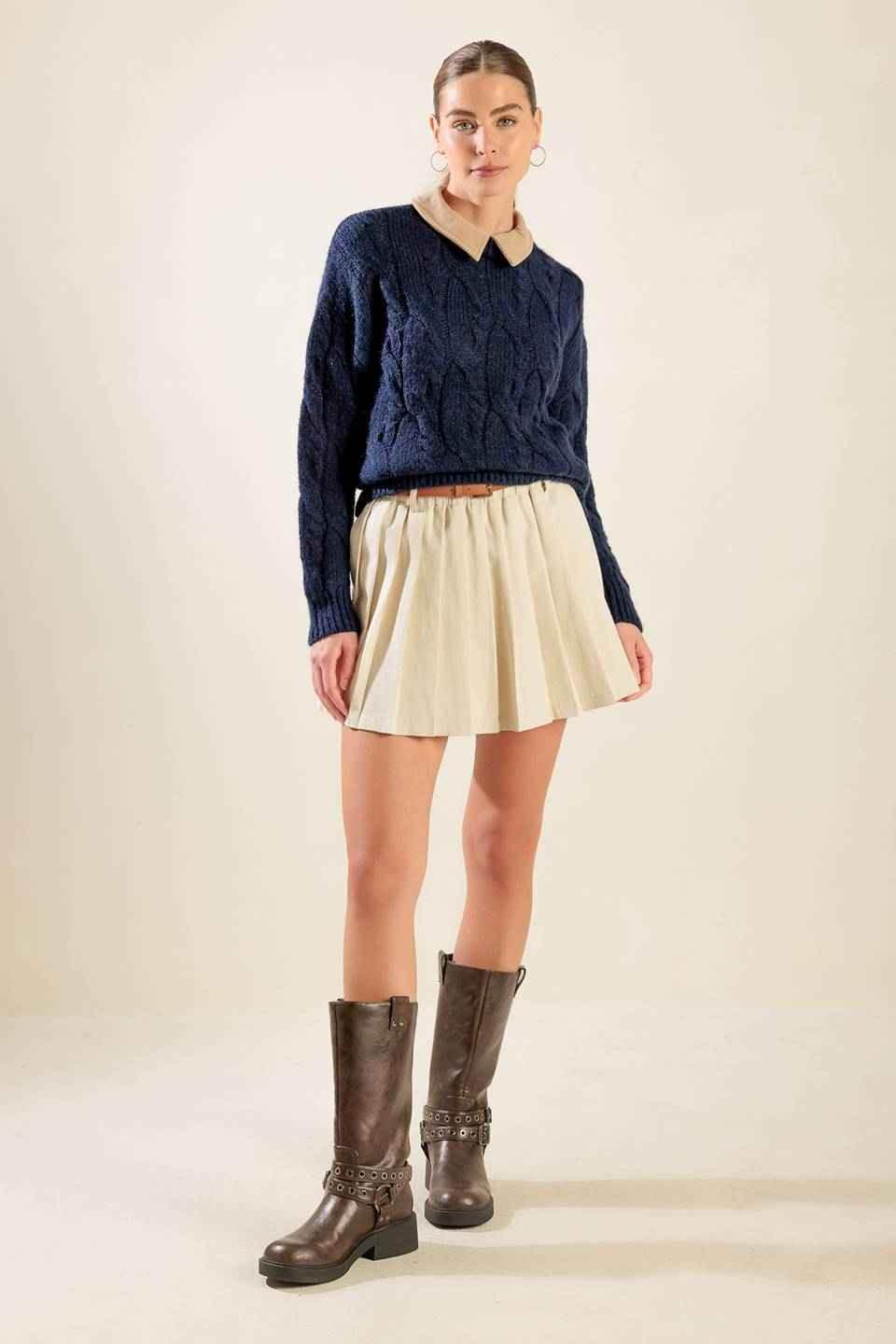 TOTALLY SMITTEN PULLOVER SWEATER TOP - GiFTiFY