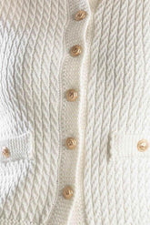 NOTHING LIKE IT WHITE KNIT VEST - GiFTiFY