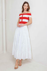 MODERN MUSE RED KNIT TOP - GiFTiFY