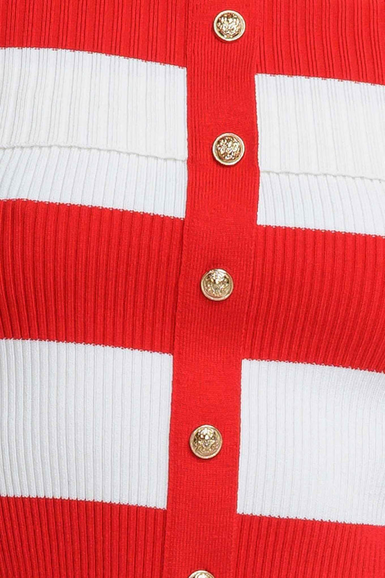 MODERN MUSE RED KNIT TOP - GiFTiFY