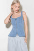 ALMOST ANGELIC LIGHT INDIGO DENIM TOP - GiFTiFY