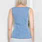 ALMOST ANGELIC LIGHT INDIGO DENIM TOP
