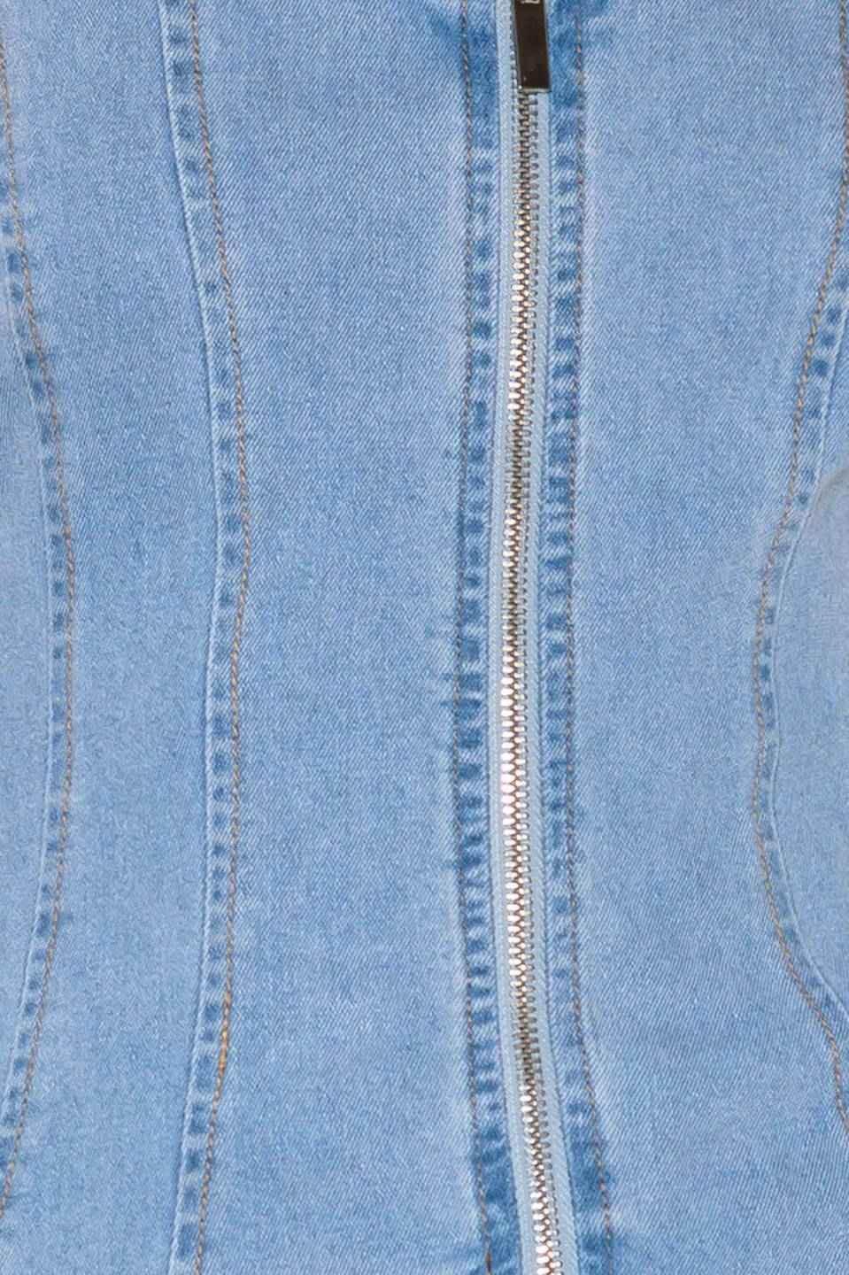 ALMOST ANGELIC LIGHT INDIGO DENIM TOP - GiFTiFY