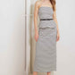 WINDING PATH STRIPED WOVEN TUBE TOP