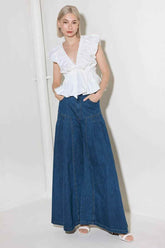 SLOW DOWN IN WHITE WOVEN TOP - GiFTiFY