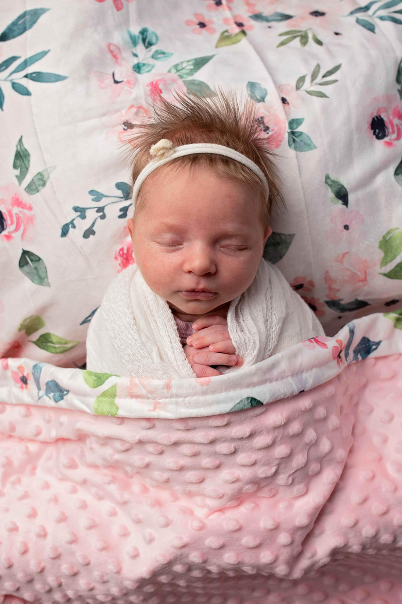 Flowers Forever Minky Blanket by Growing Sprouts