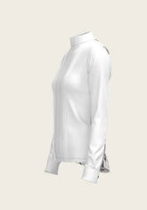 The Horse Fair Monochrome Long Pleated Long Sleeve Sleeve Show Shirt - GiFTiFY