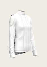 The Horse Fair Monochrome Long Pleated Long Sleeve Sleeve Show Shirt - GiFTiFY