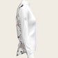 The Horse Fair Monochrome Long Pleated Long Sleeve Sleeve Show Shirt