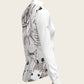 The Horse Fair Monochrome Long Pleated Long Sleeve Sleeve Show Shirt
