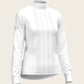 White Long Pleated Long Sleeve Sleeve Show Shirt Espoir Equestrian