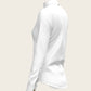 White Long Pleated Long Sleeve Sleeve Show Shirt