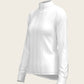 White Long Pleated Long Sleeve Sleeve Show Shirt Espoir Equestrian