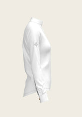 White Long Pleated Long Sleeve Sleeve Show Shirt - GiFTiFY