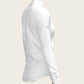 White Long Pleated Long Sleeve Sleeve Show Shirt