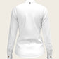 White Long Pleated Long Sleeve Sleeve Show Shirt Espoir Equestrian