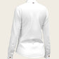 White Long Pleated Long Sleeve Sleeve Show Shirt Espoir Equestrian