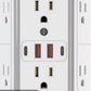 US Multi Socket Wall Socket with 6 AC Outlets GiFTiFY