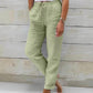 Women's Elastic Waist Solid Color Cotton Pants - GiFTiFY