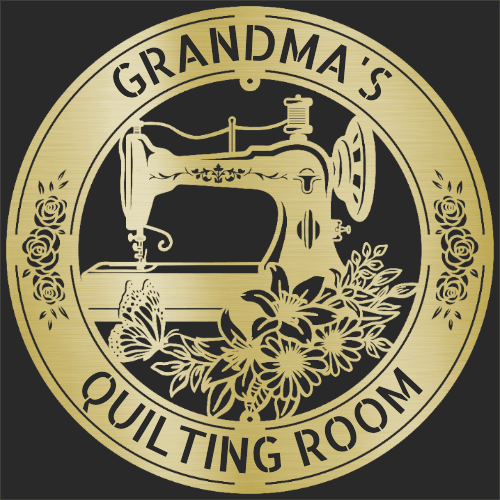 Sewing Sign - Personalized Metal Sign for Quilting Room Decor - GiFTiFY