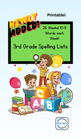 3rd Grade Spelling Lists - Printable! - GiFTiFY