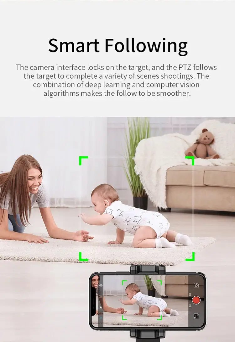 YTGEE Smart Object Face Tracking Phone Holder Black