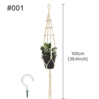 Hanging Plant Handmade Macrame Plant Hanger Flower Pot Planter Hanger Wall Decor Courtyard