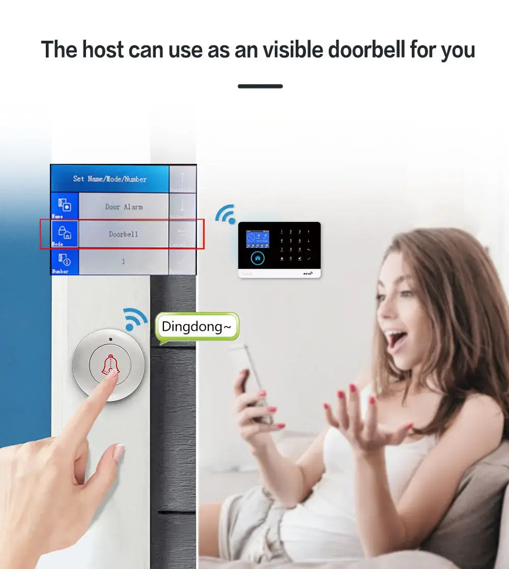 Home Burglar Security System with Camera WiFi GSM Home Security System