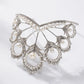 Luxury Miss Universe Crown Round Wedding Crystal Pearl Crowns Peacock Feather Tiaras Rhinestone Pageant Diadem CZ Coroa Novia DSERS