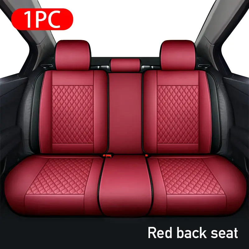 SEAMETAL Luxury Car Seat Covers PU Leather Vehicle Seat Cushion Premium Automotive Chair Protector Universal for Car Truck SUV by GiFiFY