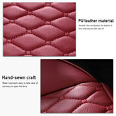 SEAMETAL Luxury Car Seat Covers PU Leather Vehicle Seat Cushion Premium Automotive Chair Protector Universal for Car Truck SUV GiFiFY