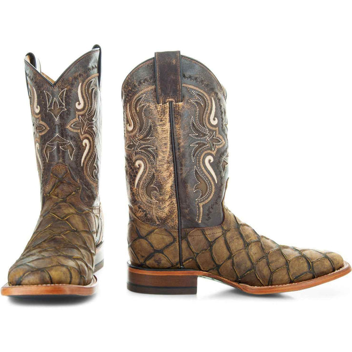 Soto Boots Men's Pirarucu Print Cowboy Boots H4015 - GiFTiFY