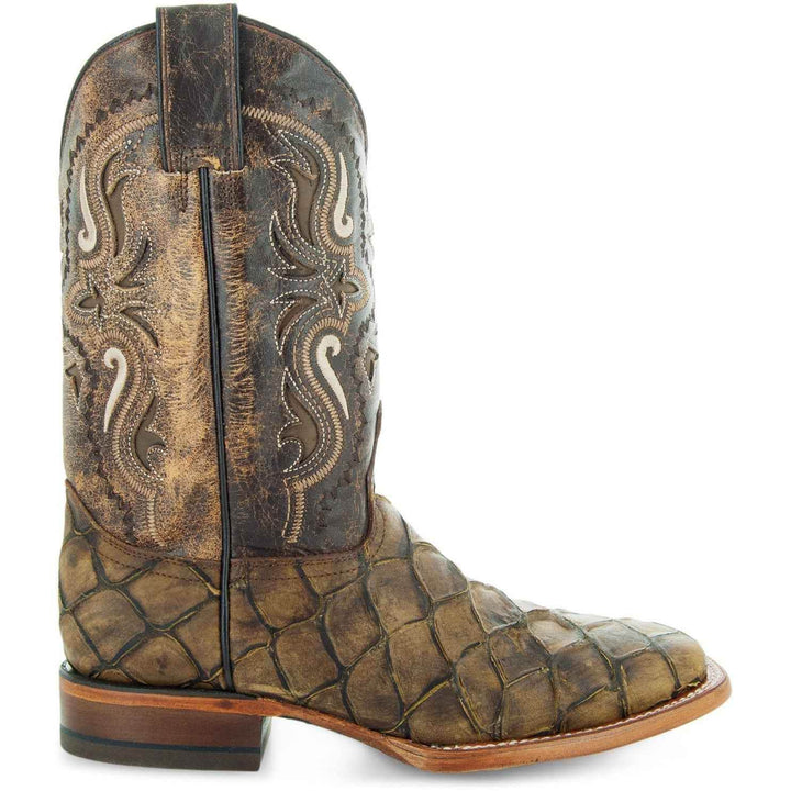 Soto Boots Men's Pirarucu Print Cowboy Boots H4015 - GiFTiFY