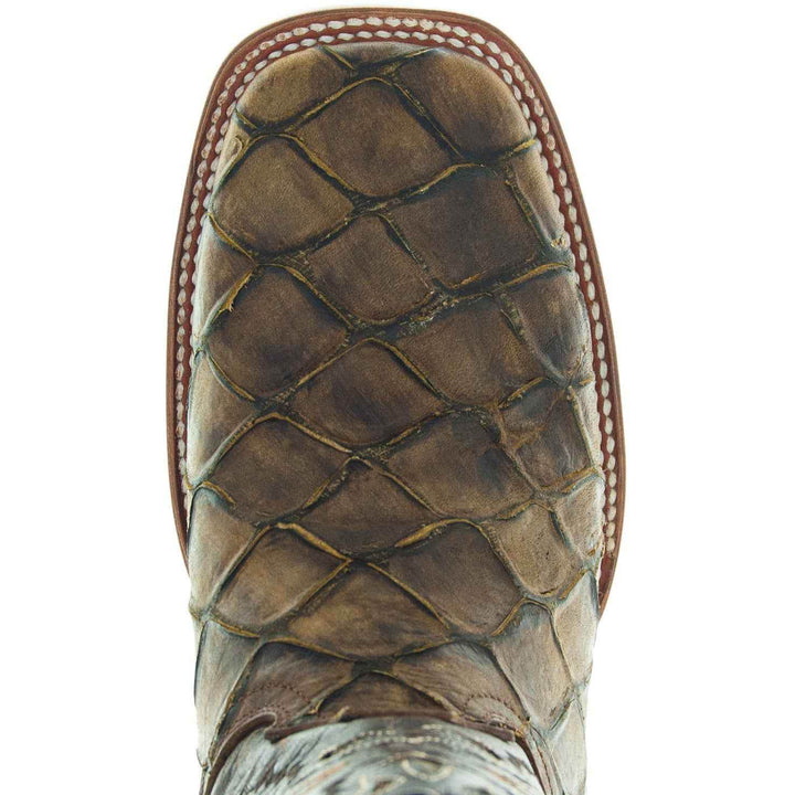 Soto Boots Men's Pirarucu Print Cowboy Boots H4015 - GiFTiFY
