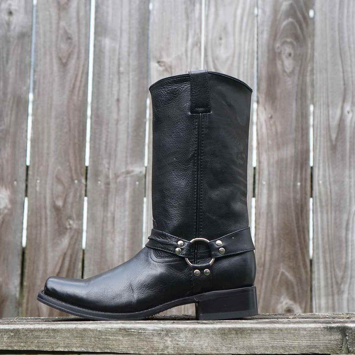 Eagle Rider Men's Leather Biker Boots (H50021) - GiFTiFY