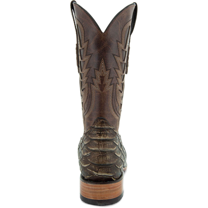 Soto Boots Mens Tan Python Print Boots H50032 - GiFTiFY
