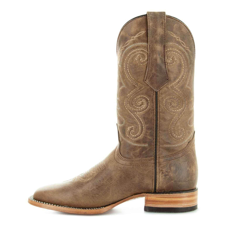 Soto Boots Mens Tan Broad Square Toe Cowboy Boot H50036 - GiFTiFY