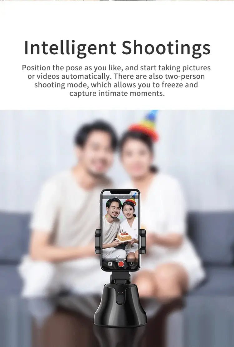 YTGEE Smart Object Face Tracking Phone Holder Black