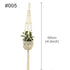 Hanging Plant Handmade Macrame Plant Hanger Flower Pot Planter Hanger Wall Decor Courtyard Garden Hanging Planter Hanging Basket - GiFTiFY