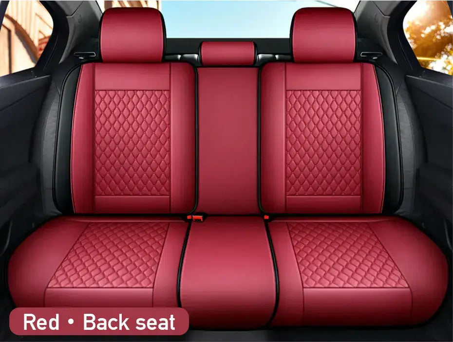 Red and Black Car Seat Cover Set