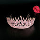 Baroque Sparkling Pink Crystal Bridal Tiaras Gold Color Rhinestone Pageant Crowns With Combs Headbands Wedding Hair Accessories DSERS