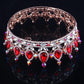 Luxury Retro Gold Color Pink Crystal Round Bridal Crown Classic Baroque Rhinestone Diadem Tiaras Women Wedding Hair Accessories GiFTiFY