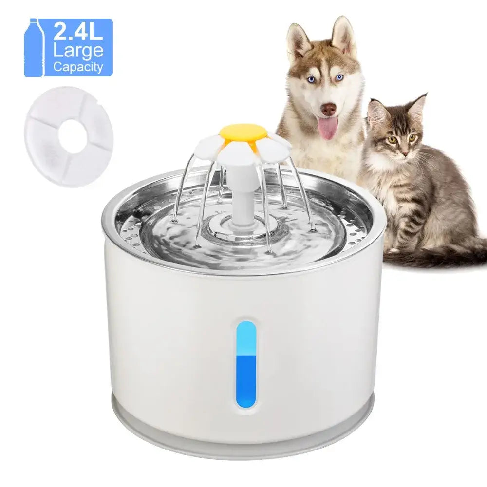 Daisy Nozzle Cat Water Fountain Stainless Steel