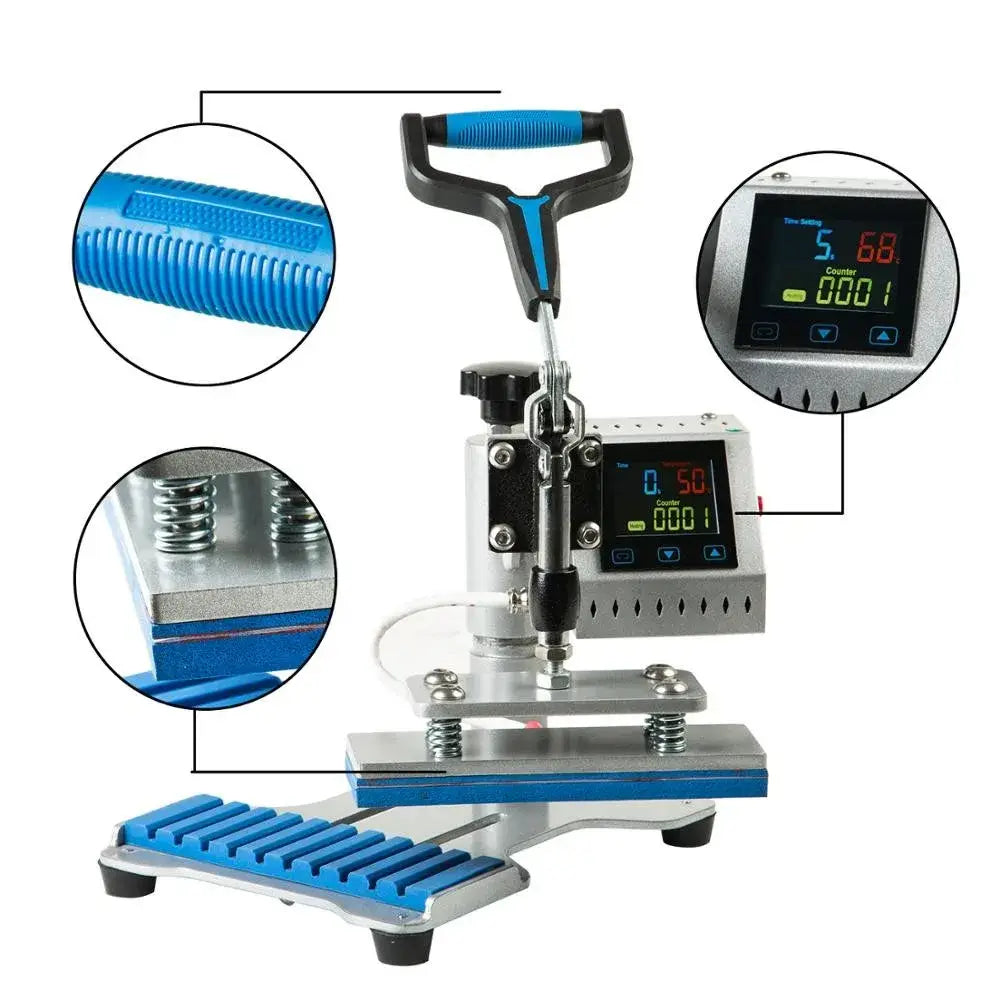 Silver Manual Heat Press Machine
