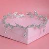 Luxury Crystal Crown Bridal Hair Accessories Wedding Rhinestone Waterdrop Leaf Tiara Crown Headband Frontlet Brides Hair Jewelry GiFTiFY