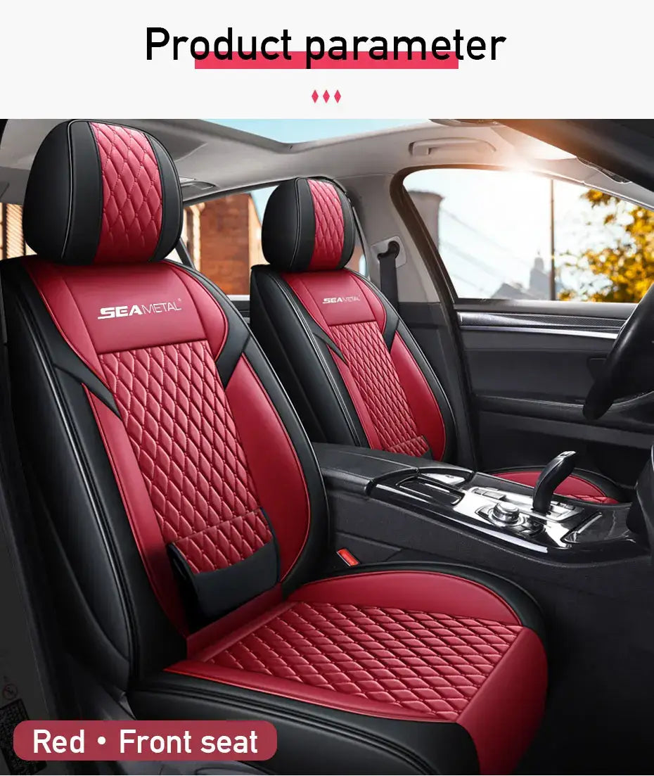 Red and Black Car Seat Cover Set